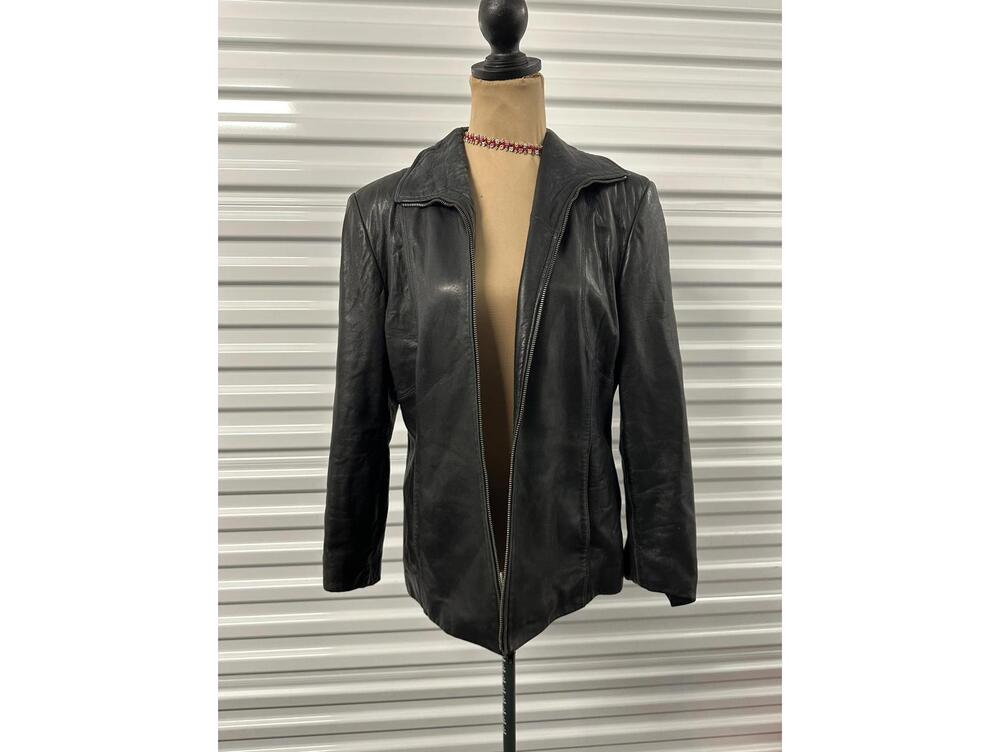 Vintage reaction Kenneth cole Black Leather Jacket – Women's Size M